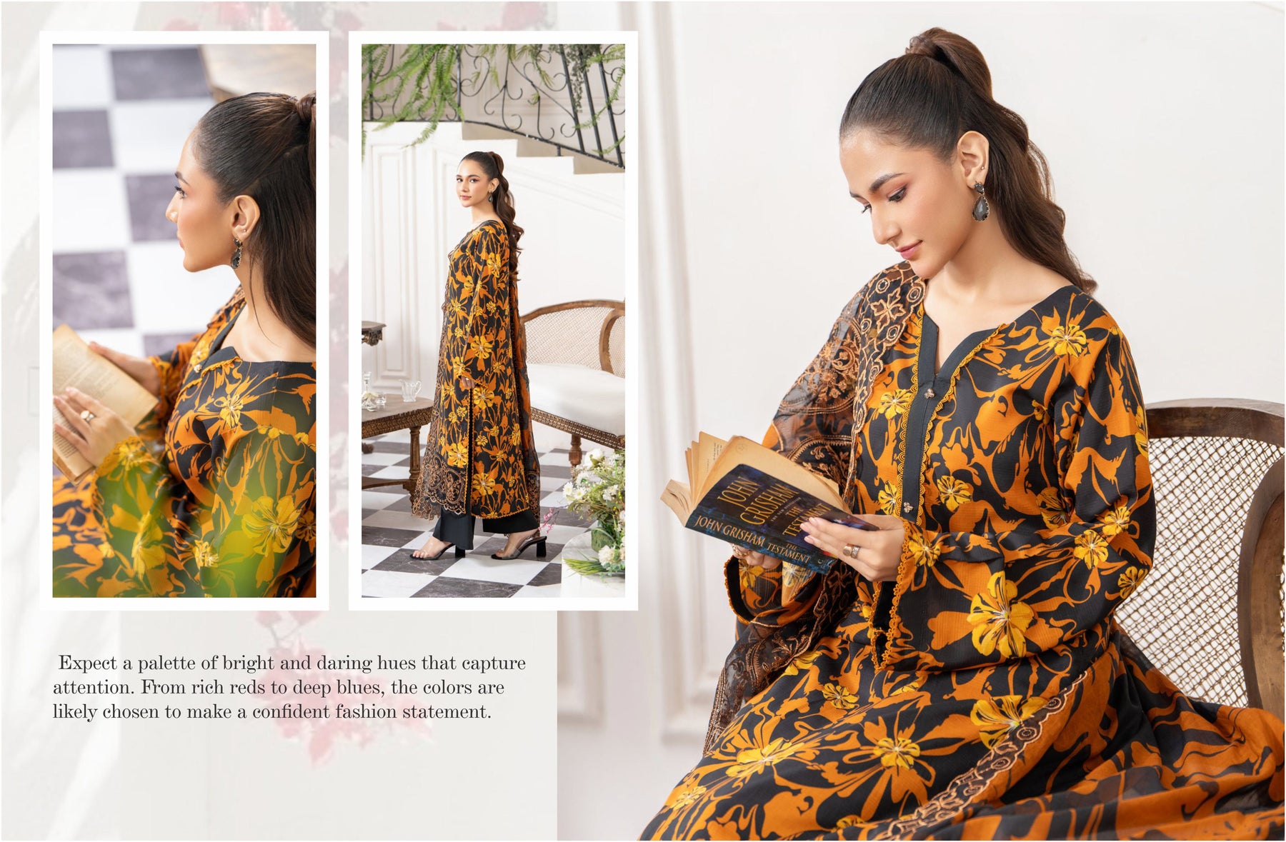 DIGITAL PRINTED VISCOSE 3 PIECE SUIT