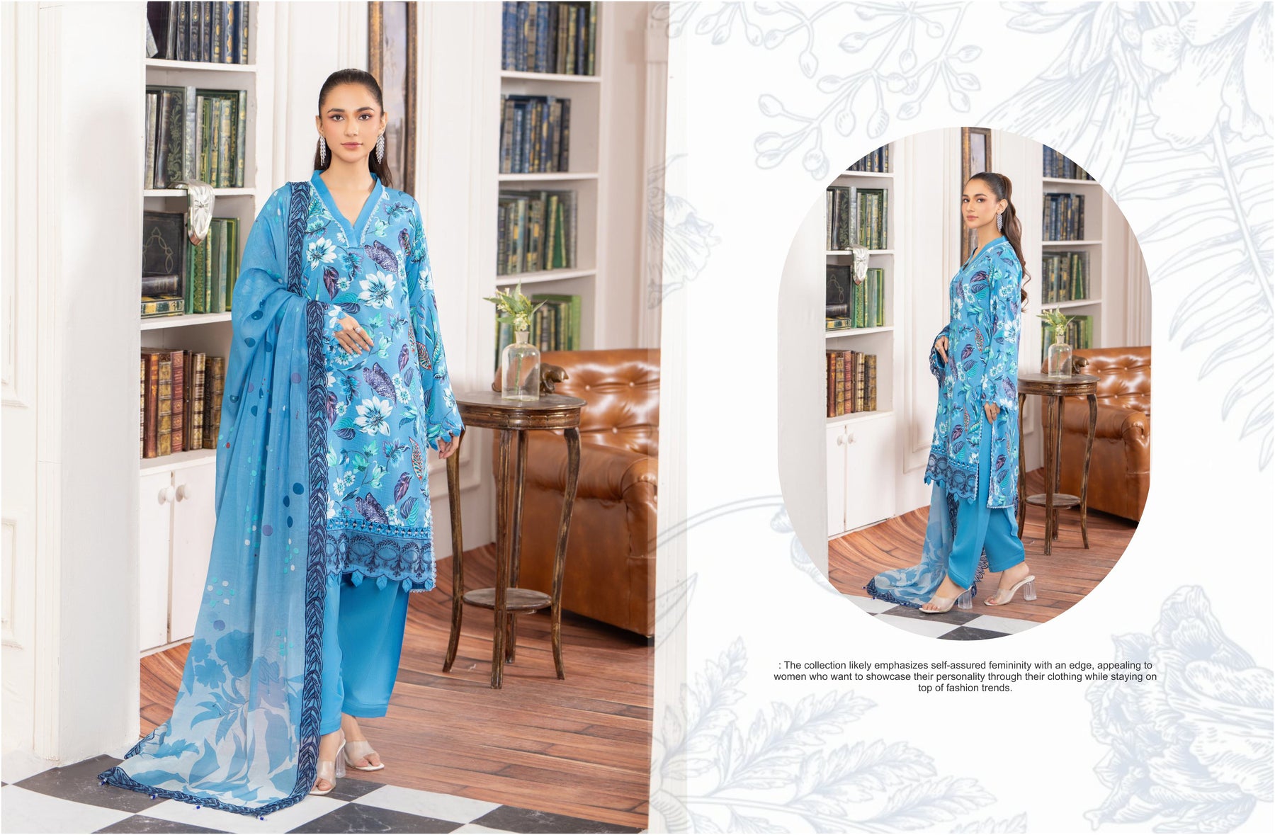 DIGITAL PRINTED VISCOSE 3 PIECE SUIT